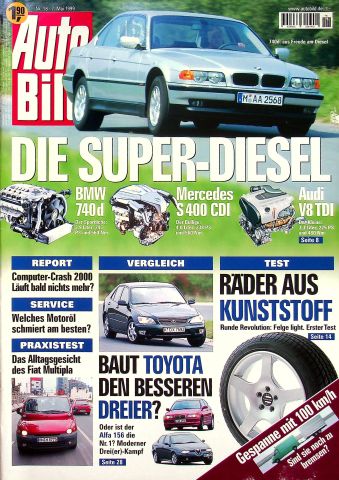 Deckblatt Auto Bild (18/1999)